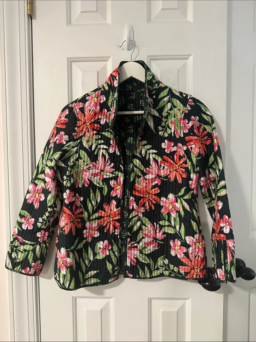 Appleseeds Canterbury Floral Quilted Reversible Jacket Estimated Size Medium